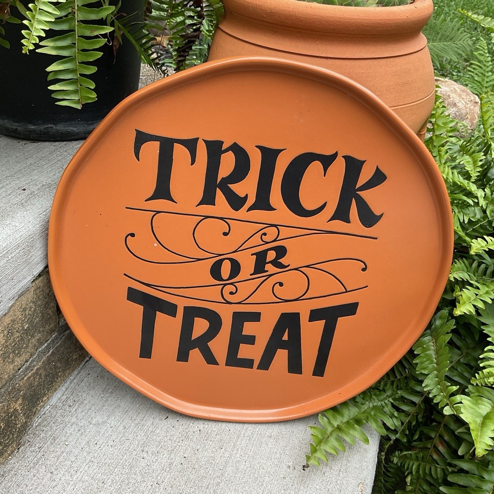 NEW Target‎ Threshold Halloween Serving Platter Stoneware Tombstone 13.5"